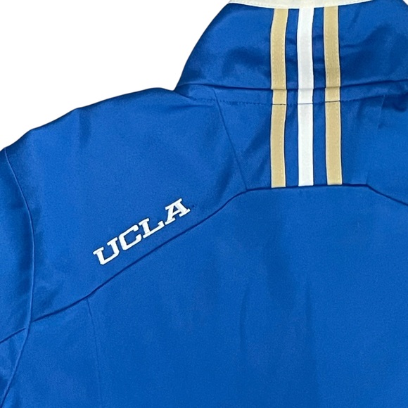 UCLA Adidas Track Jacket Womens Large Blue White Pockets Zip Lightweight Bruins - Picture 5 of 14